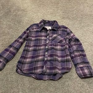 5/$20 Justice Embroidered Flannel Size 6